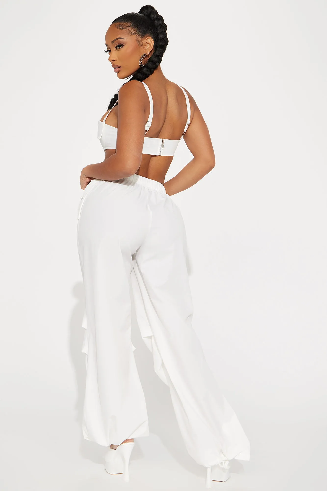 Always Exploring Pant Set - White
