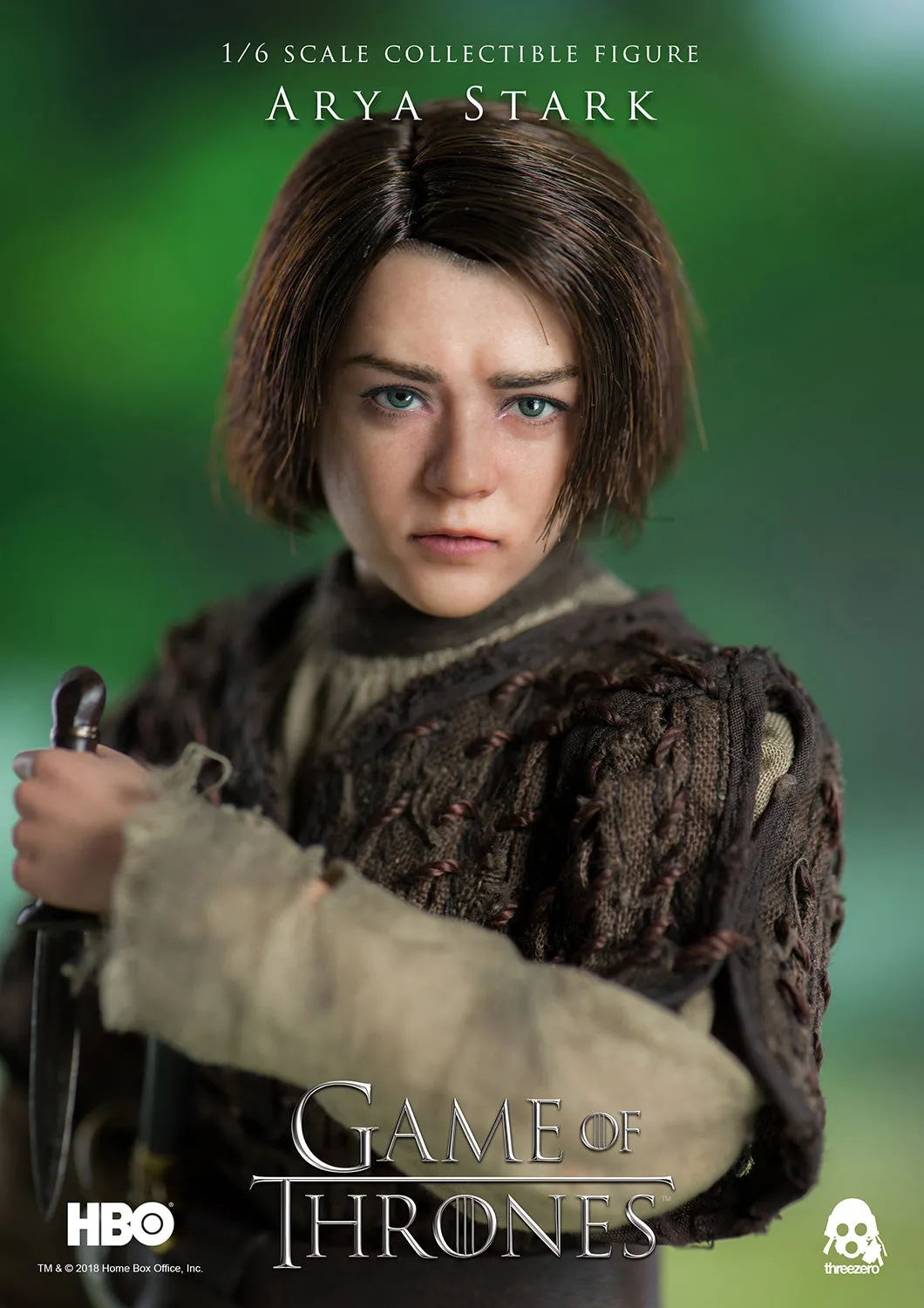 Arya Stark collectible figure from H.B.O. series - The Game of Thrones made by Threezero