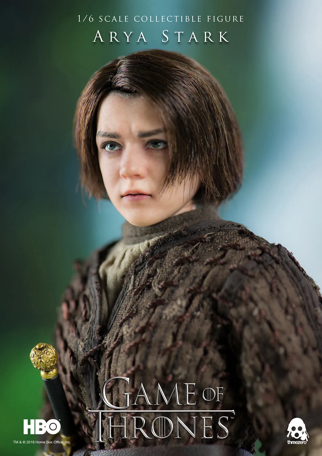 Arya Stark collectible figure from H.B.O. series - The Game of Thrones made by Threezero