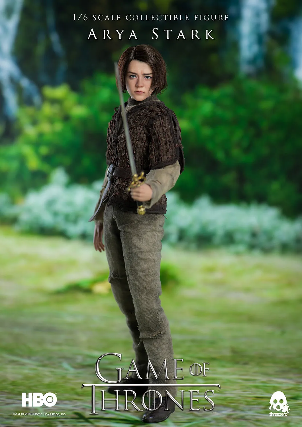 Arya Stark collectible figure from H.B.O. series - The Game of Thrones made by Threezero