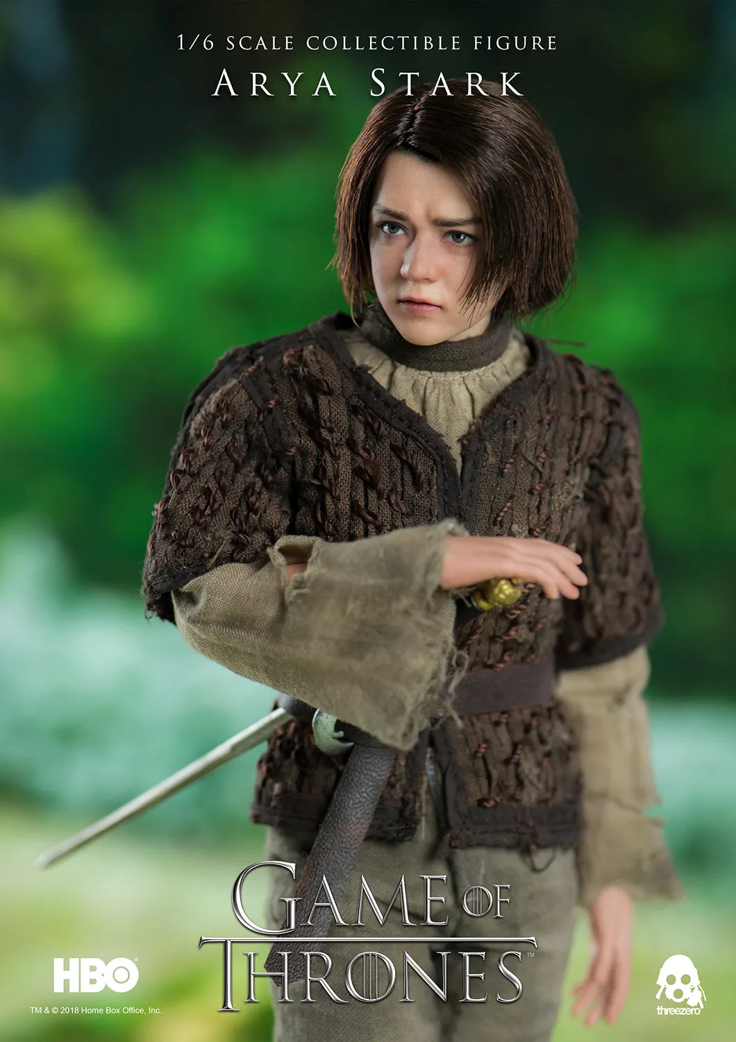 Arya Stark collectible figure from H.B.O. series - The Game of Thrones made by Threezero