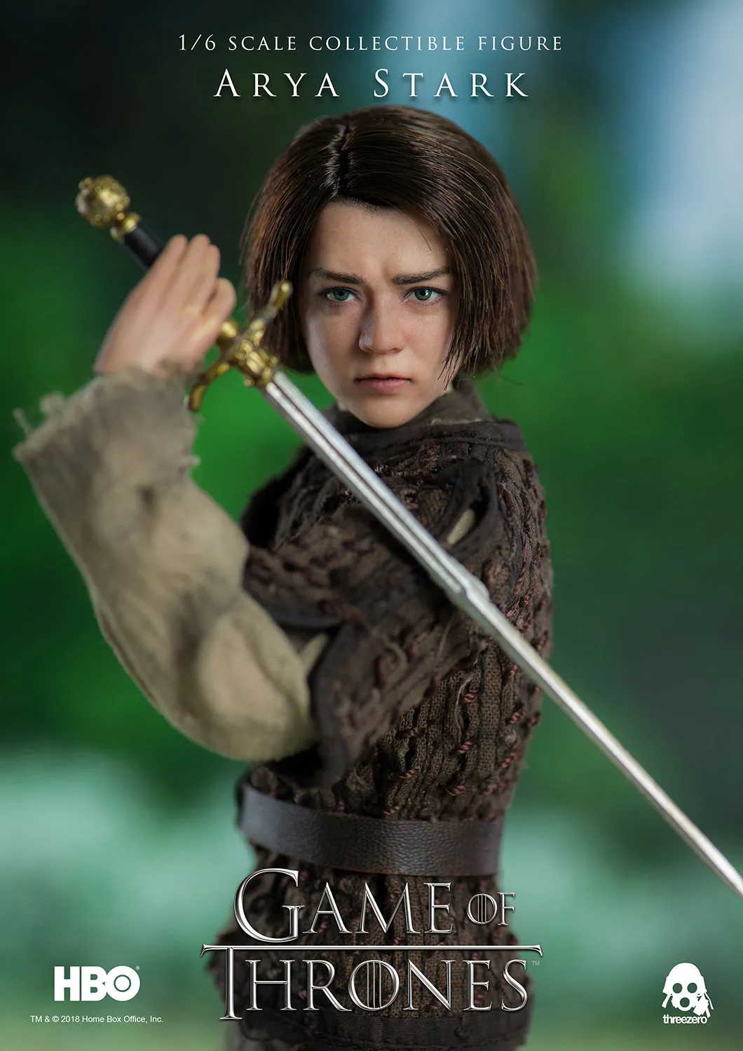 Arya Stark collectible figure from H.B.O. series - The Game of Thrones made by Threezero