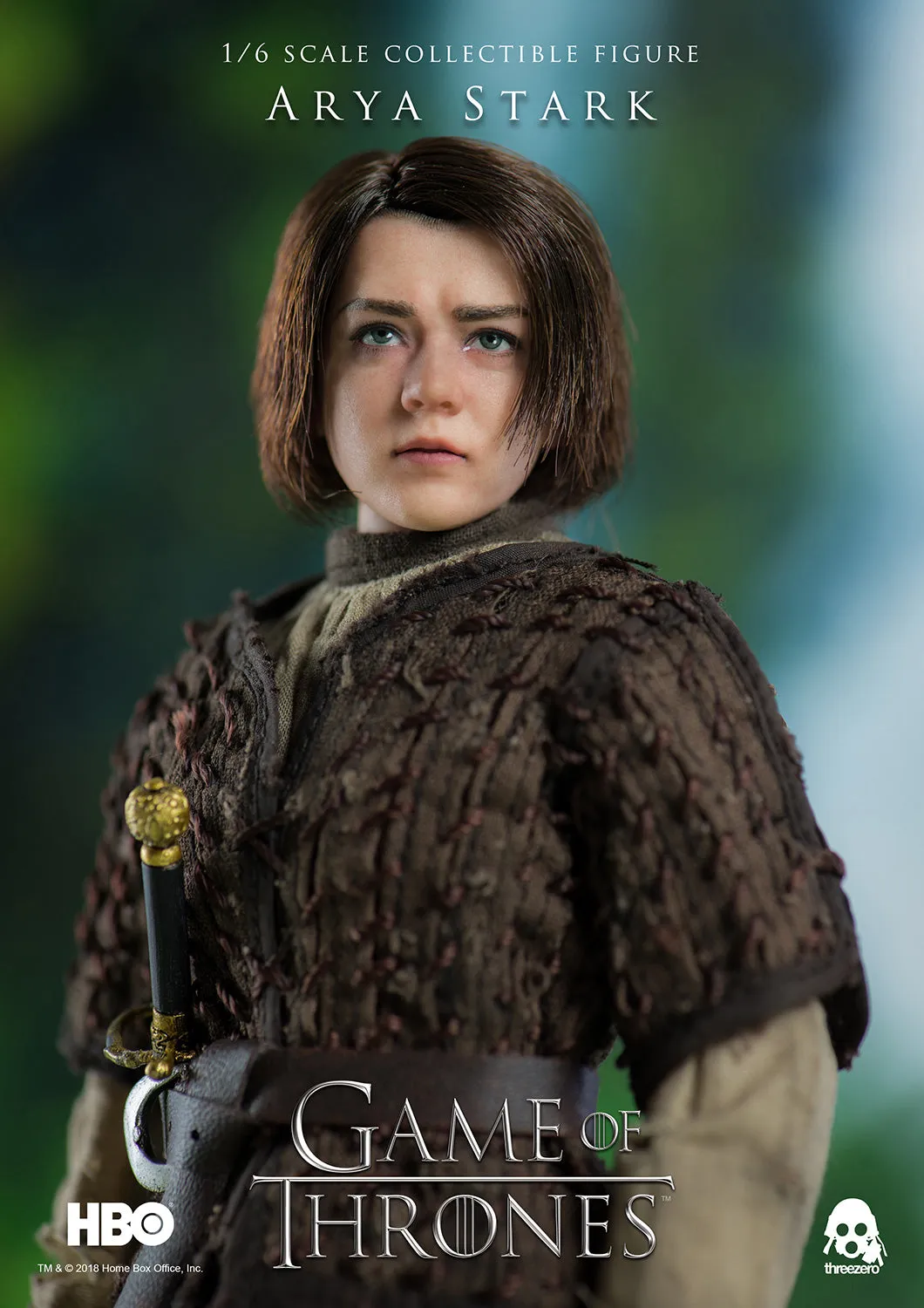 Arya Stark collectible figure from H.B.O. series - The Game of Thrones made by Threezero