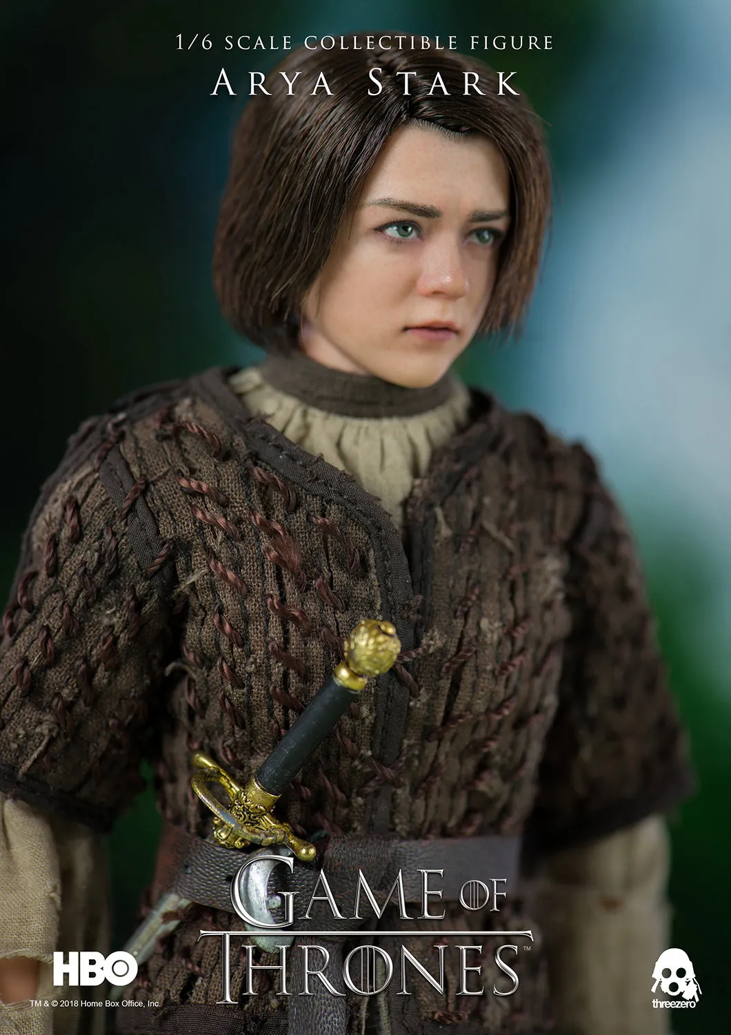 Arya Stark collectible figure from H.B.O. series - The Game of Thrones made by Threezero