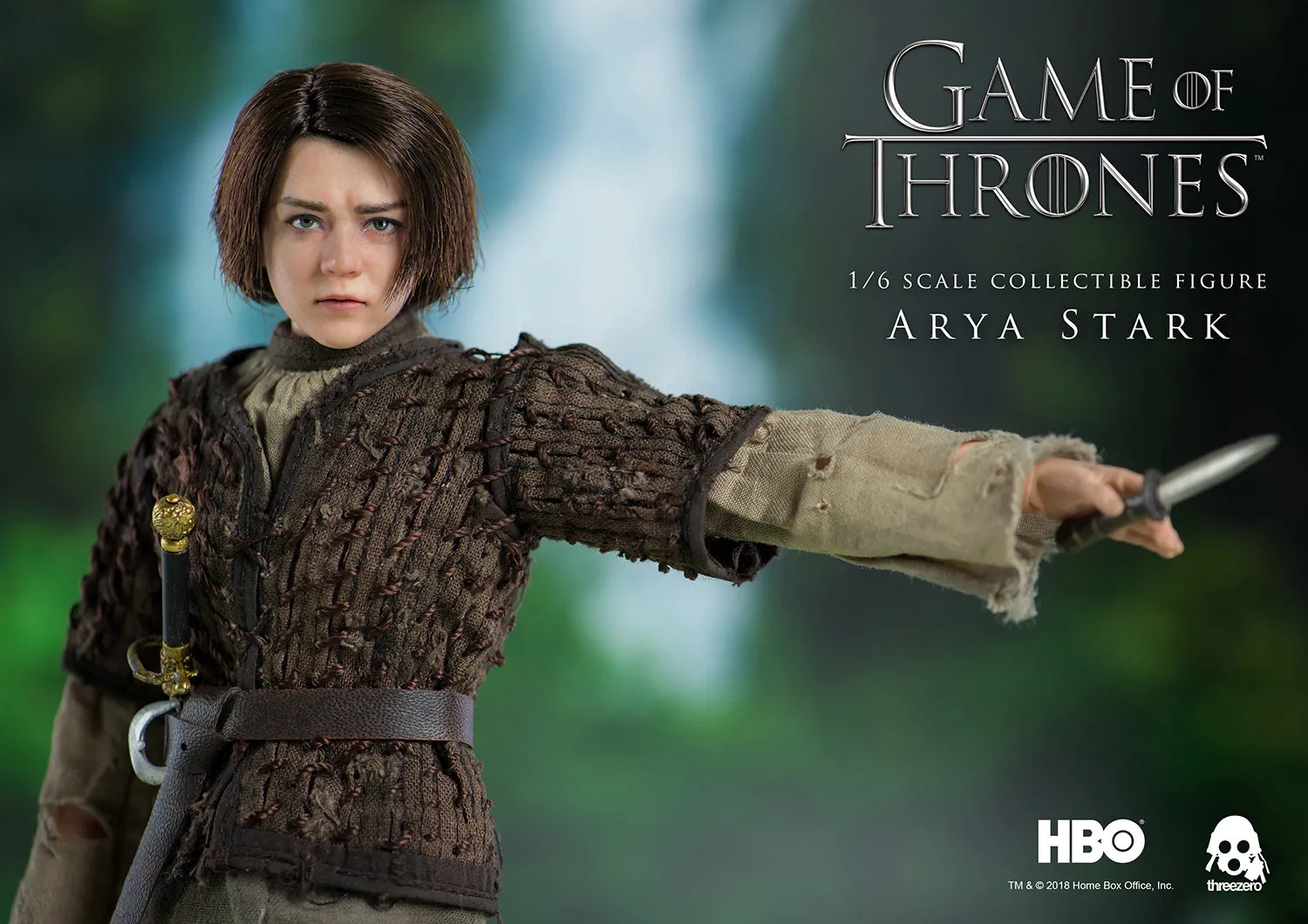 Arya Stark collectible figure from H.B.O. series - The Game of Thrones made by Threezero