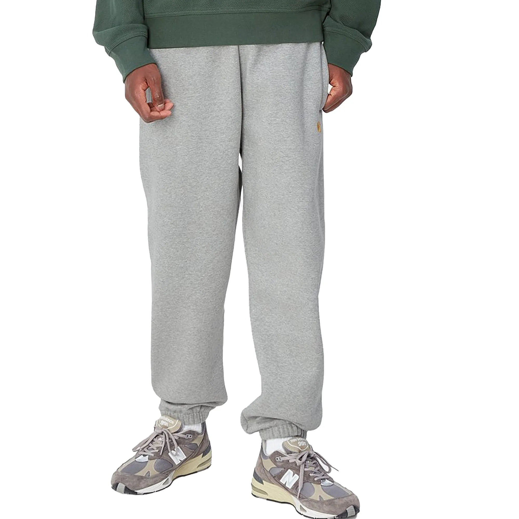 Carhartt WIP Chase Sweat Pant Grey Heather/Gold
