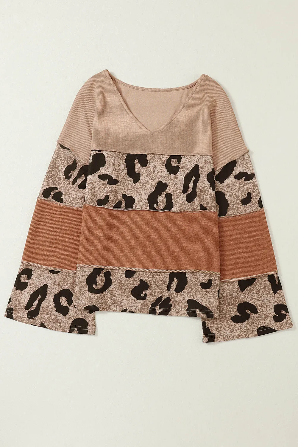 Colorblock Patchwork Knit Top