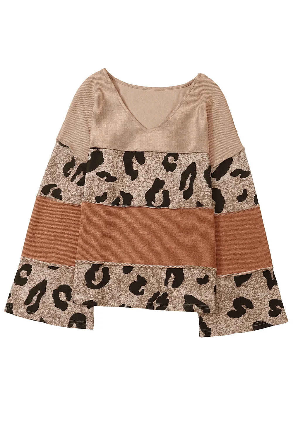 Colorblock Patchwork Knit Top