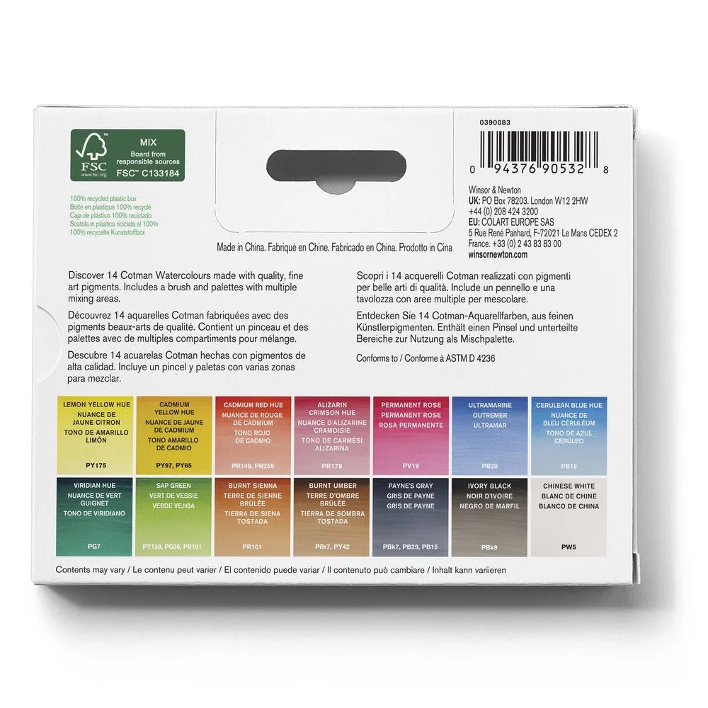 Cotman Watercolours Field Set