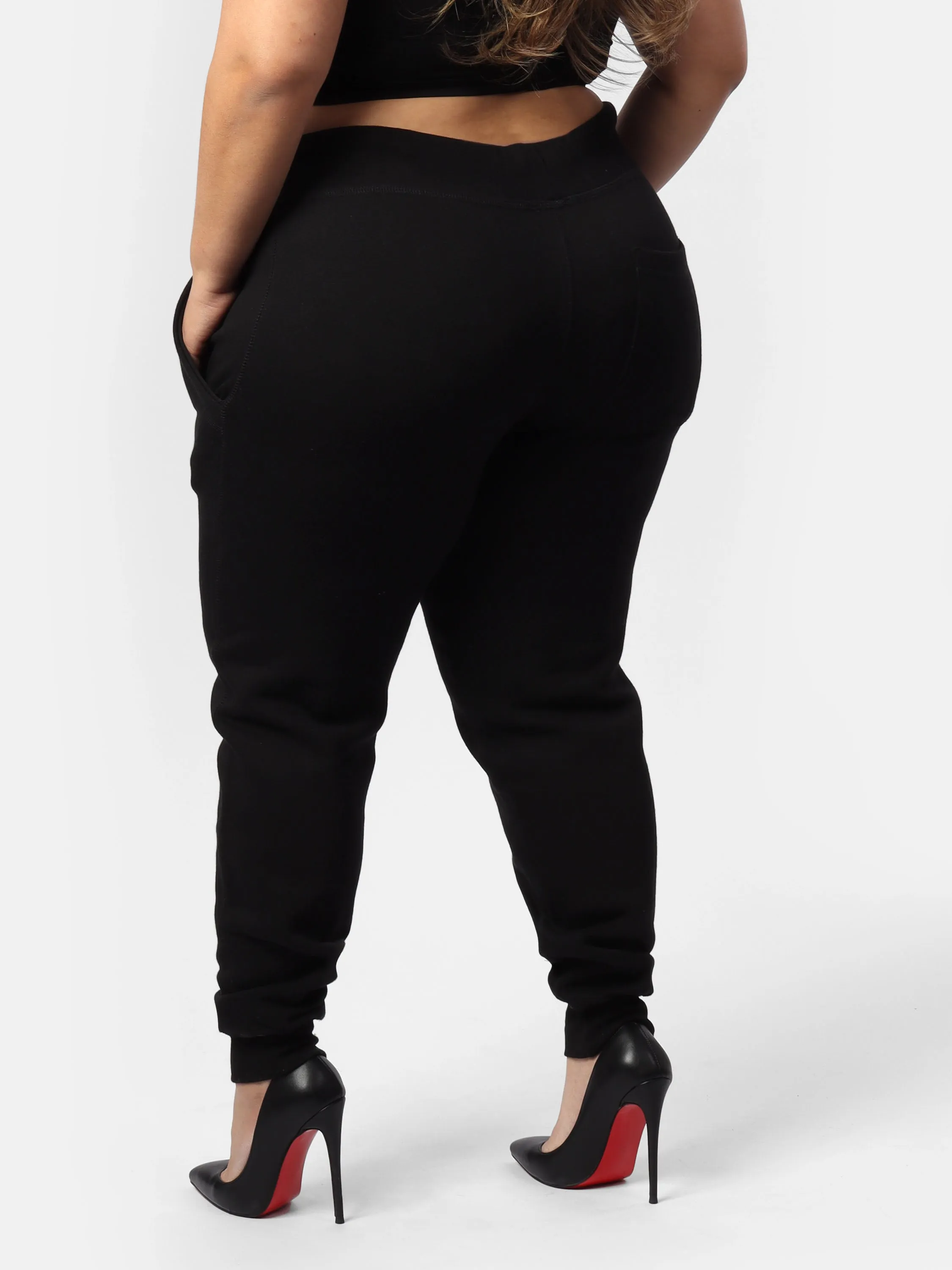 Glam Bedazzle HOF11 Black Joggers