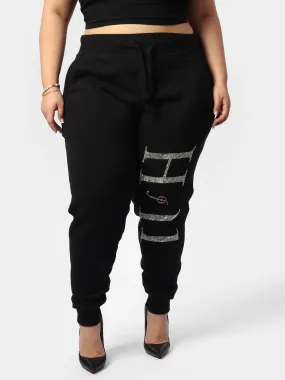 Glam Bedazzle HOF11 Black Joggers