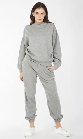 Grey Oversized Sweatshirt and Joggers Set
