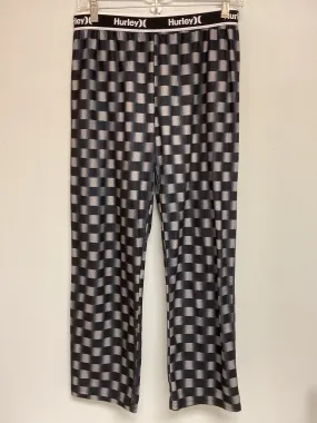 Hurley Size 14 Blue & Gray Checkered Fleece Big Boys Pajamas