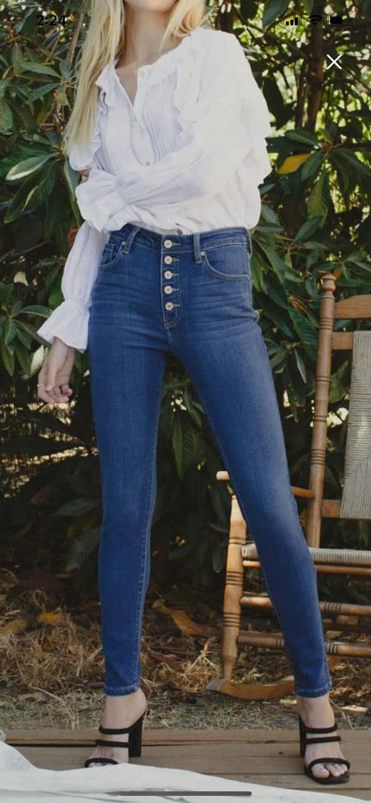 KanCan high rise button down