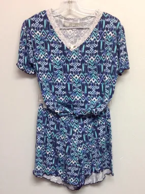 Kelly Van Halen Size 12 Blue Polyester Big Girls Pajamas