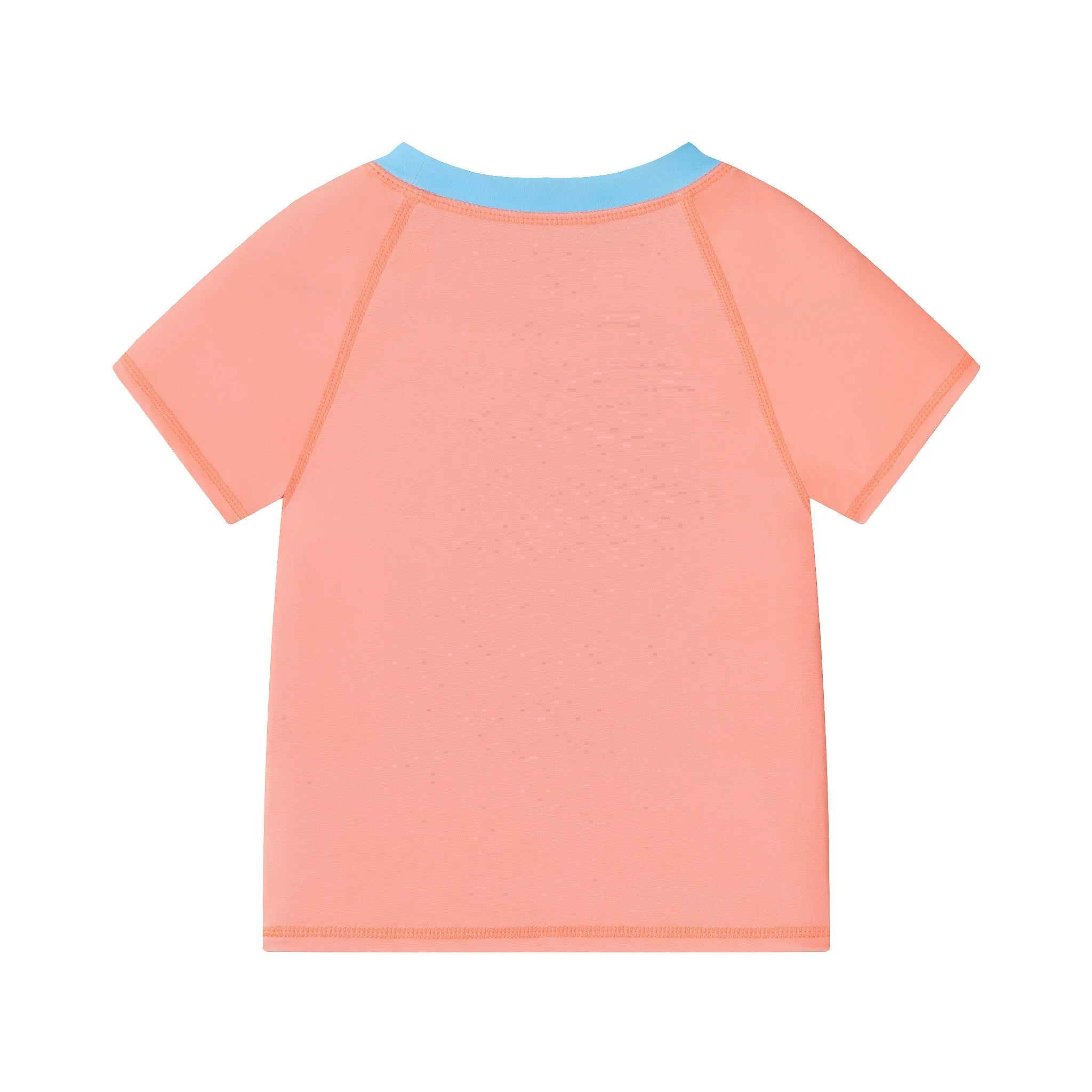 Kids (5-7) Rashguard & Swim Trunk Set | Surfing Dino