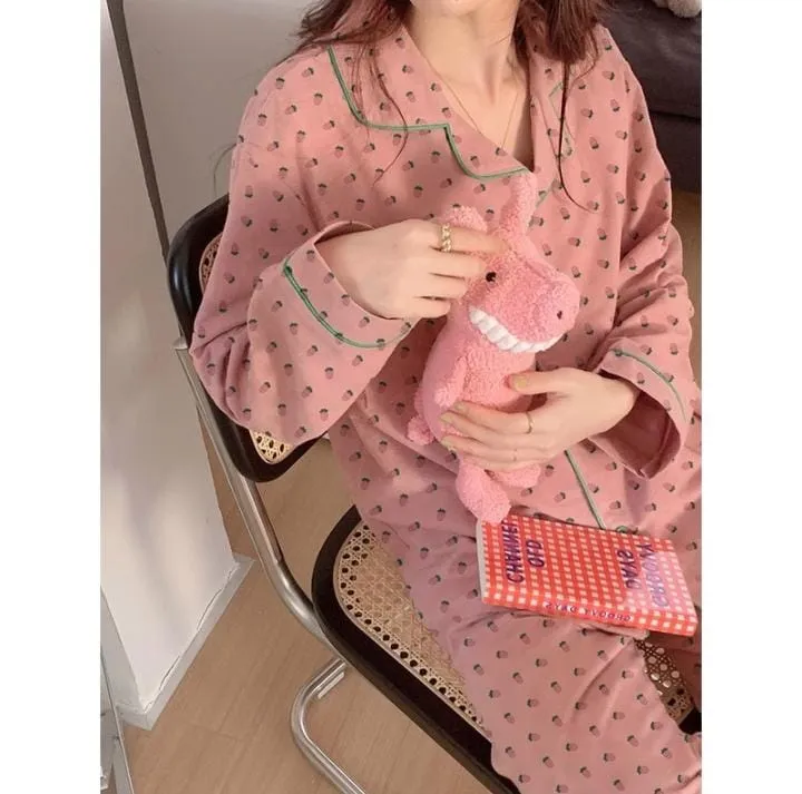Long-sleeved Trousers Pajamas Set    560091