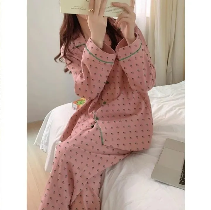 Long-sleeved Trousers Pajamas Set    560091