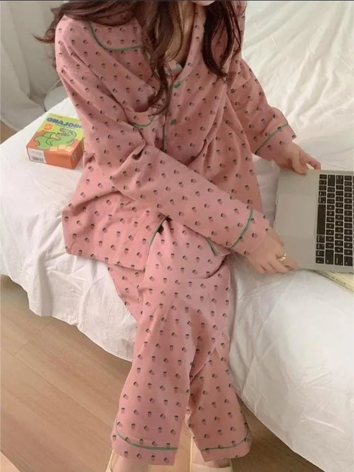 Long-sleeved Trousers Pajamas Set    560091