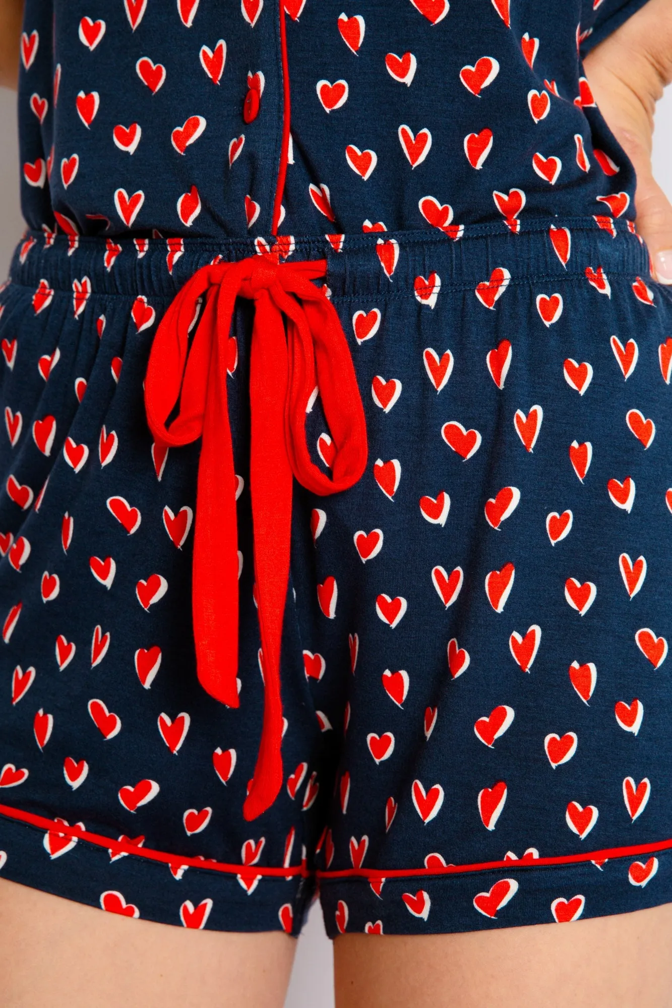 Love You More Pajama Short