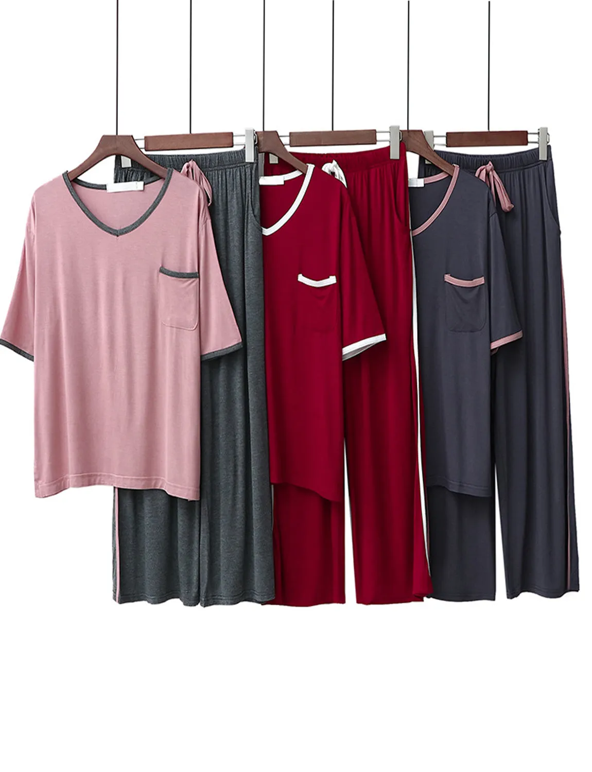 Modell Cardigan Long Sleeve Cotton Pajamas Set