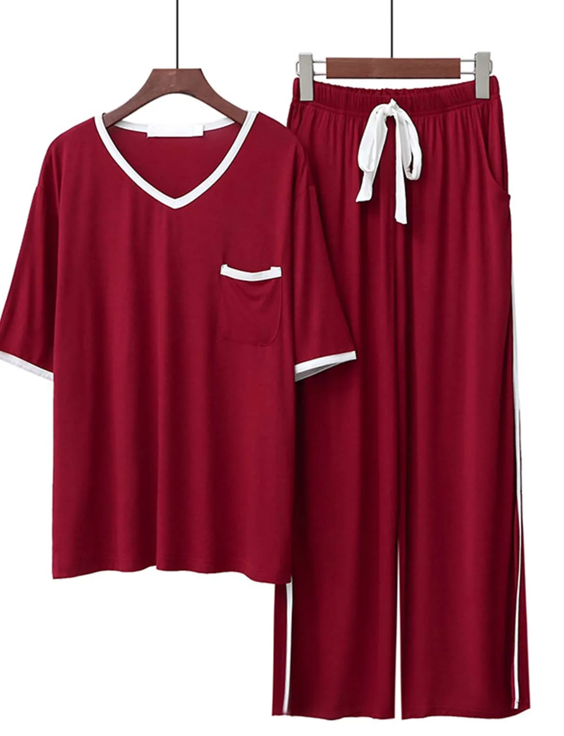 Modell Cardigan Long Sleeve Cotton Pajamas Set