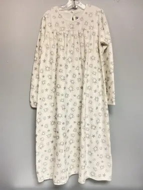 Petit Bateau Size 10 Silver Fleece Big Girls Pajamas