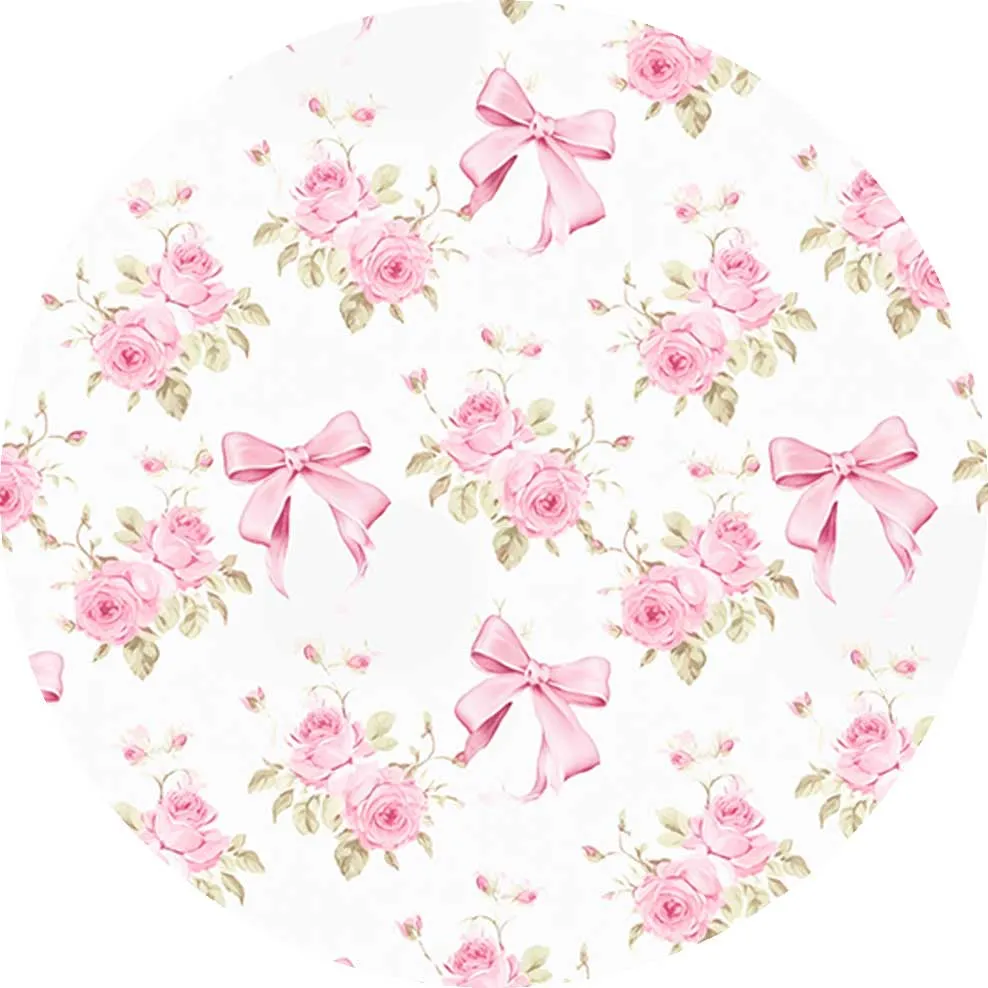 [Pre Sale] Whimsical & Wild Ribbons & Roses - Plush Bamboo Blankets (EST SHIP LATE MARCH)