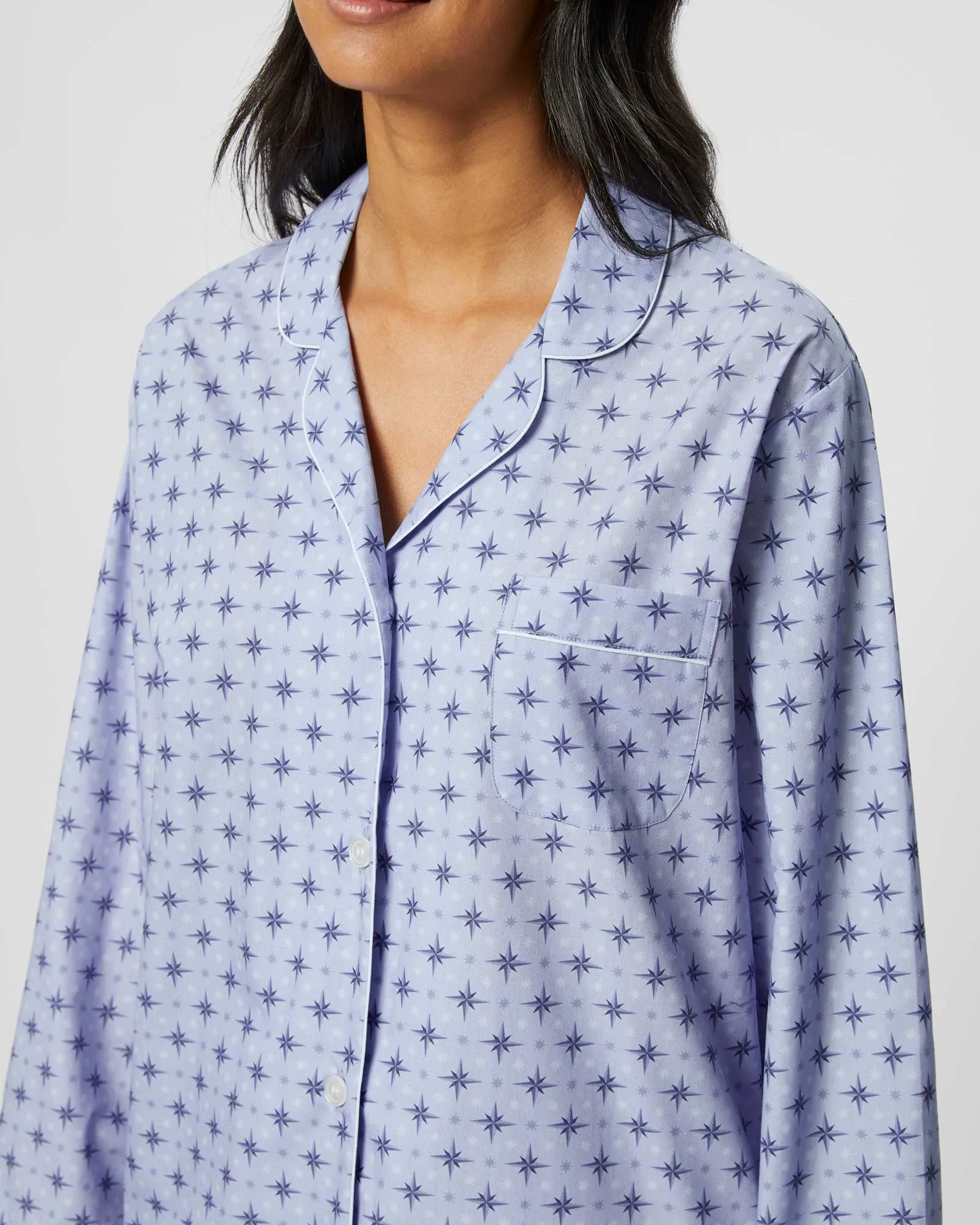Women's Classic Cotton Pajamas - Evie Star