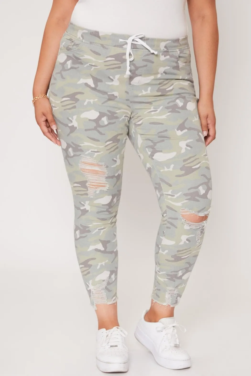 Women's Plus Size High Rise Ankle Jogger