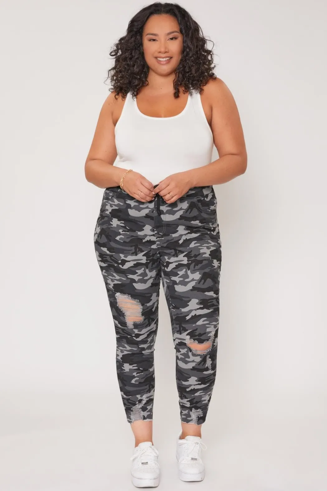 Women's Plus Size High Rise Ankle Jogger