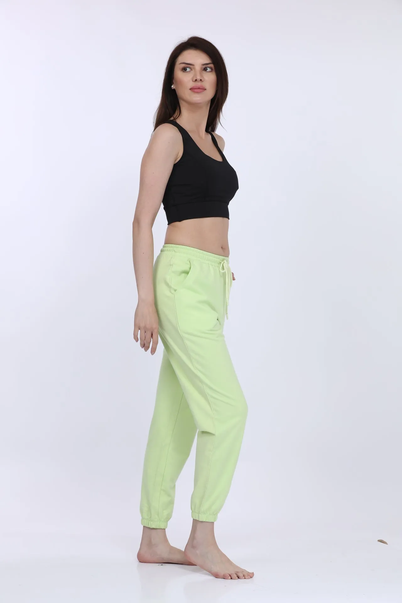 Women’s Shadow Lime Terry Joggers